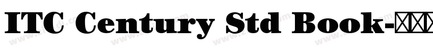 ITC Century Std Book字体转换